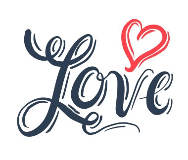 Aşk kavramı için doodle. 