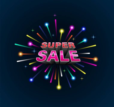 Işıklar patladı. Vektör çizim.