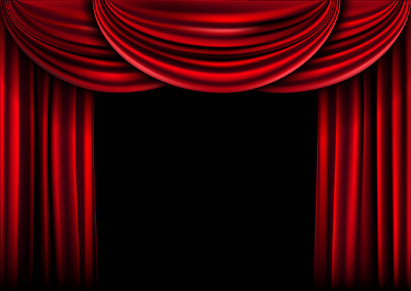 Background  curtain stage. 