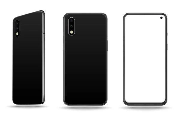 Mockup Smartphone Para Demo Lugar Fácil Tela Móvel Objeto Ilustração —  Vetores de Stock