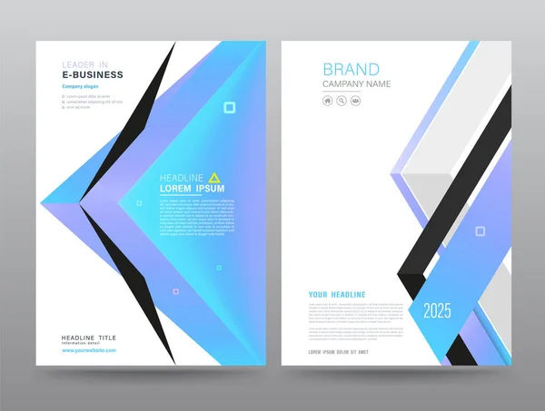 Modèle Rapport Annuel Brochure Flyer Design Modern Style Illustration Vectorielle — Image vectorielle