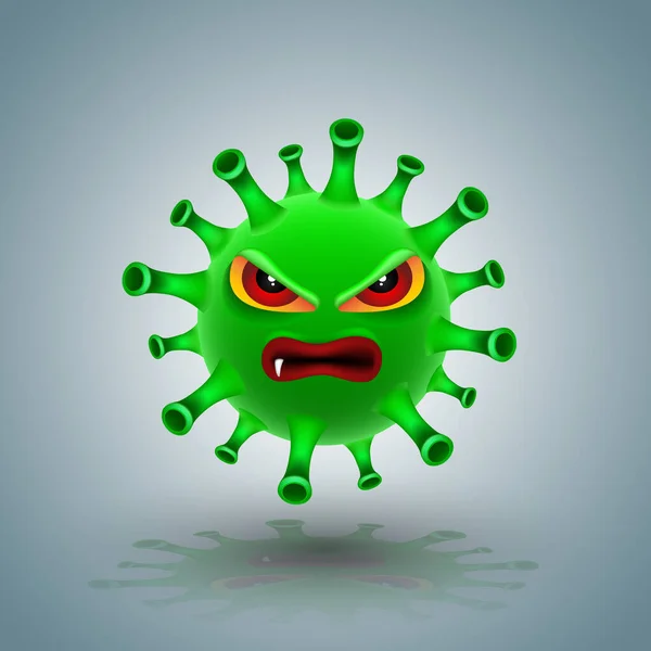 Coronavirus Tecken Vektor Illustration För Sjukdom Covid Infektion Medicinsk — Stock vektor