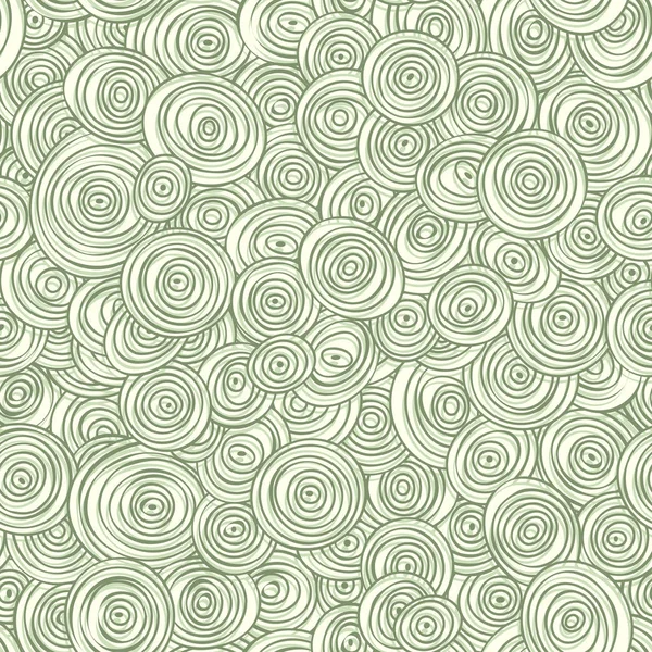 Patrón abstracto sin costuras de círculos rayados en círculos . — Vector de stock
