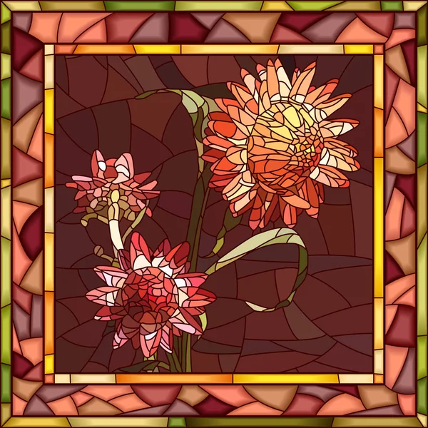 Ilustracja wektorowa kwiaty czerwone helichrys. — Wektor stockowy