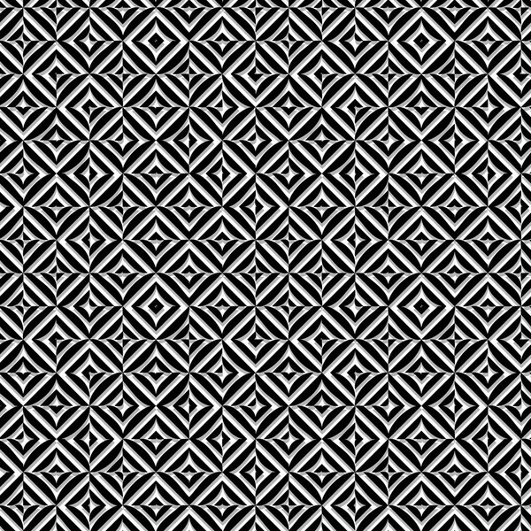 Modèle abstrait sans couture de carrés losanges ovales . — Image vectorielle