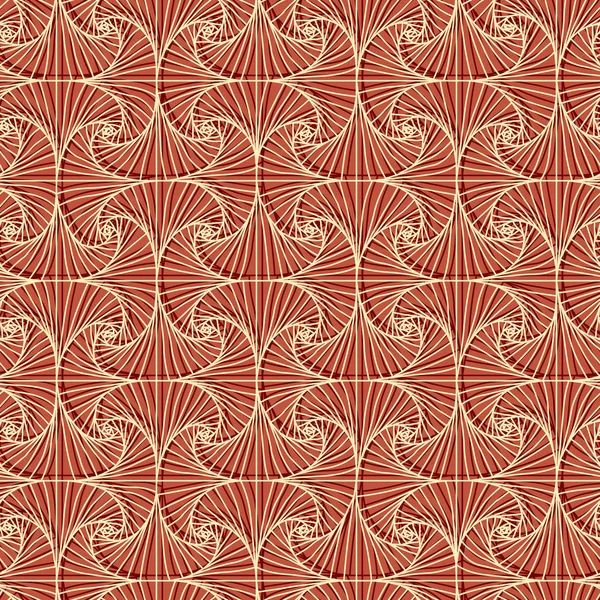 Patrón de abanico de mano rojo abstracto sin costuras . — Vector de stock