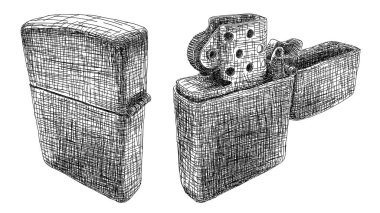 Benzin daha hafif çizim vektör çizim.