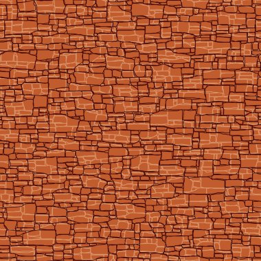 Taşlar farklı boyutlarda üzerinden sorunsuz kırmızı duvar.