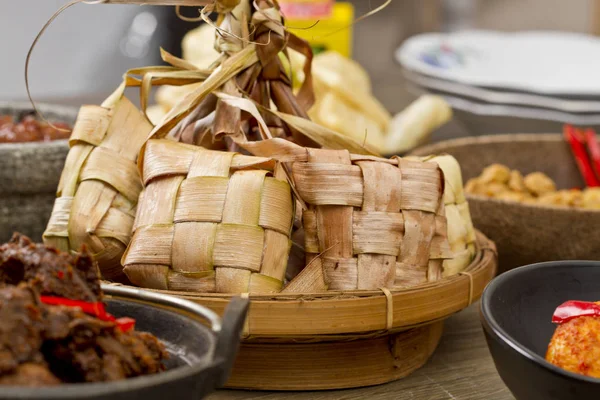 Ketupat Lebaran, Indonesian rice cake — Stock Photo, Image