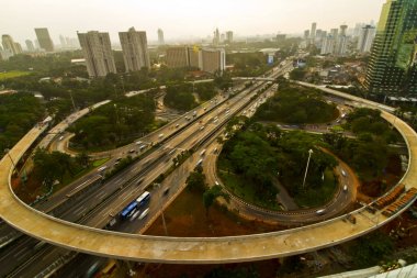 Jakarta cityscape geceleri