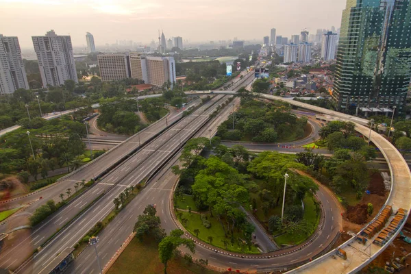 Jakarta cityscape geceleri