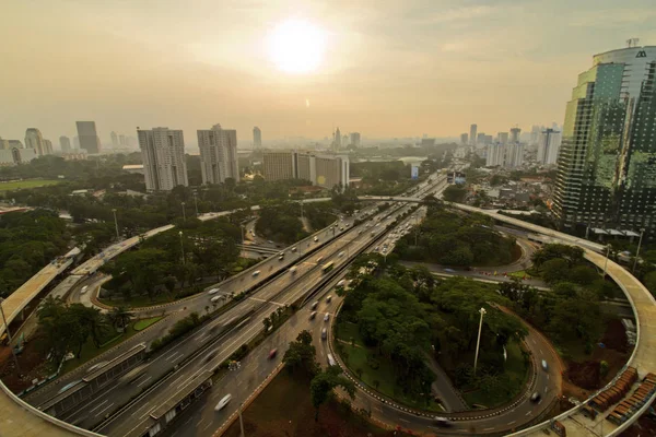 Jakarta cityscape geceleri