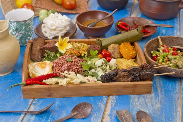 Indonesian pecel a vegetables salad — Stock Photo, Image