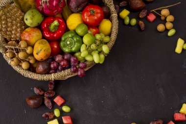 meyve sepeti üzerine