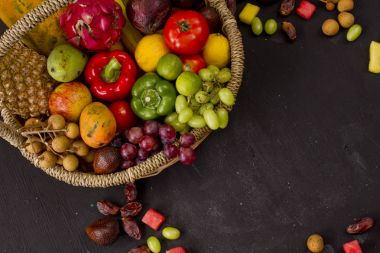 meyve sepeti üzerine