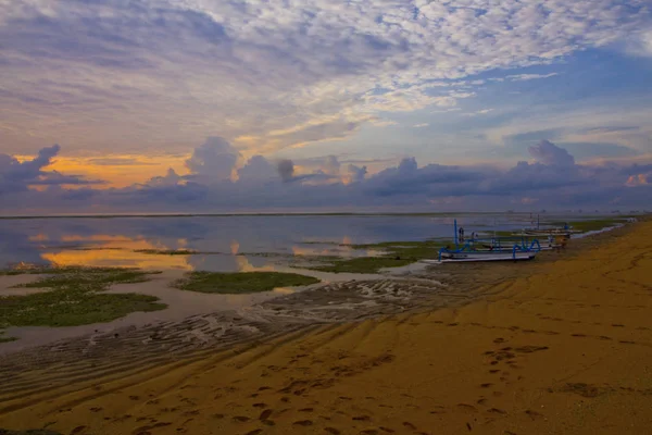 Uma paisagem de Sanur Beach Bali — Fotografia de Stock