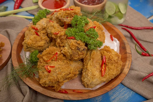 Fried Chicken Lunch Menu — Stock Photo, Image