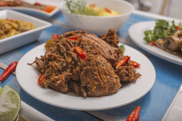 Lunch Menu Indonesian Culinary — Stock Photo, Image