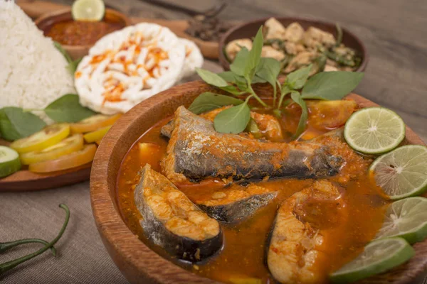 Indonesian Lunch Menu Fish — Stock Photo, Image