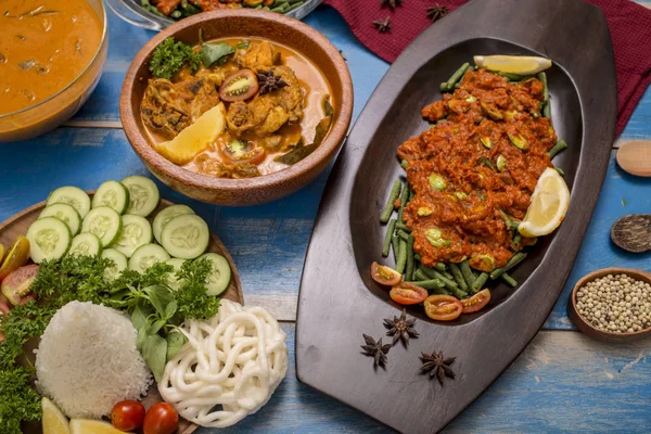 Alimentos Indonesios Pollo Curry — Foto de Stock