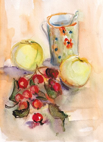 Aquarelle nature morte — Photo