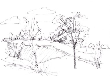 Tepe üzerinde Köyü