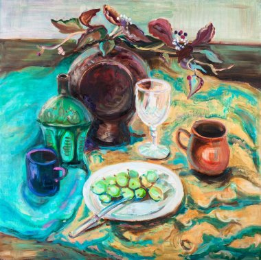 buket ile natürmort