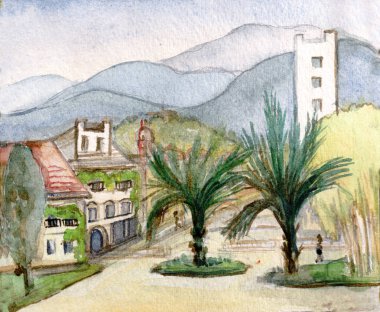 Güney kasabasında Caddesi