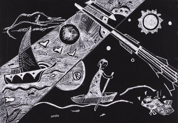 On Kandinsky's motives — Stock Photo, Image