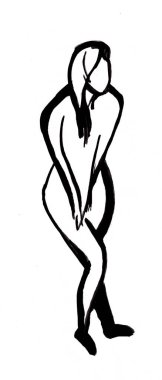 anlık kroki, kadın