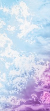 Soyut sanat olarak Rüya gibi gerçeküstü gökyüzü, fantezi pastel renkler backg