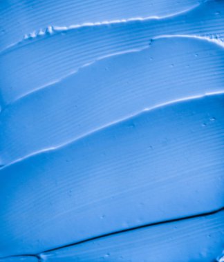 Mavi kozmetik doku arka plan, makyaj ve cilt estetiği