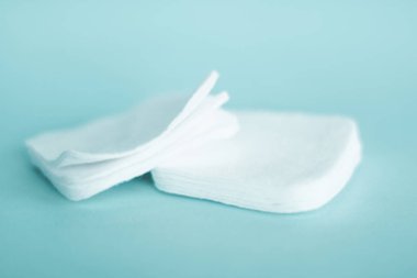 Nane arkaplan, kozmetik ve makyaj malzemelerinde organik pamuk pedleri