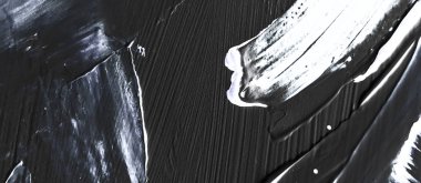 Sanatsal soyut doku arkaplanı, beyaz akrilik boya fırçası 