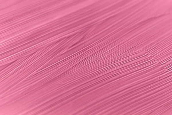 Cosméticos fundo textura abstrata, rosa pincel tinta acrílica — Fotografia de Stock