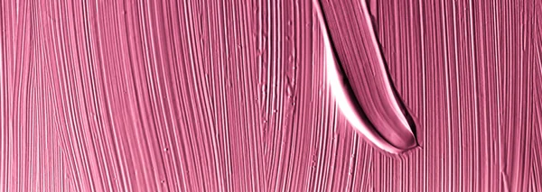 Cosméticos textura abstracta fondo, pincel acrílico rosa — Foto de Stock