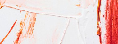 Sanatsal soyut doku arkaplanı, turuncu akrilik boya fırçası