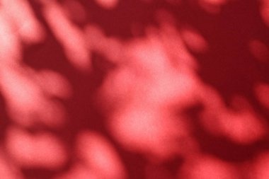 Soyut sanat, botanik gölgeler ho için kırmızı arka planda örtüşür