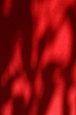 Soyut sanat, botanik gölgeler ho için kırmızı arka planda örtüşür