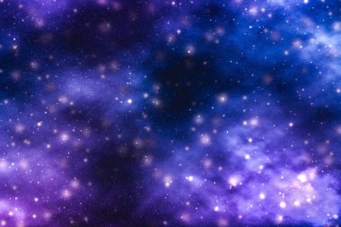 Evren evrende yıldızlar, gezegen ve galaksi, uzay ve zaman trav