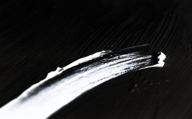 Sanatsal soyut doku arkaplanı, beyaz akrilik boya fırçası 