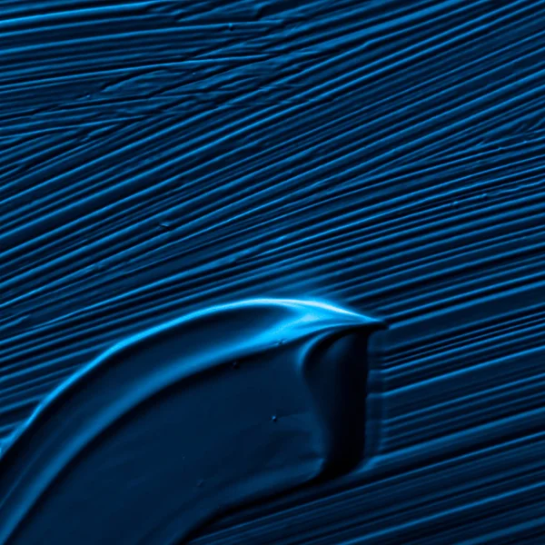 Cosméticos textura abstracta fondo, pincel acrílico azul — Foto de Stock