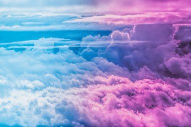 Soyut sanat olarak Rüya gibi gerçeküstü gökyüzü, fantezi pastel renkler backg