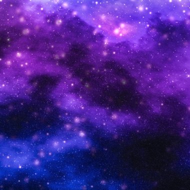 Evren evrende yıldızlar, gezegen ve galaksi, uzay ve zaman trav