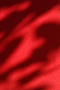 Soyut sanat, botanik gölgeler ho için kırmızı arka planda örtüşür