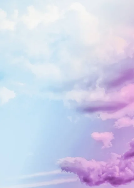 Dreamy surreal sky as abstract art, fantasy pastel colours backg — Stock Photo, Image