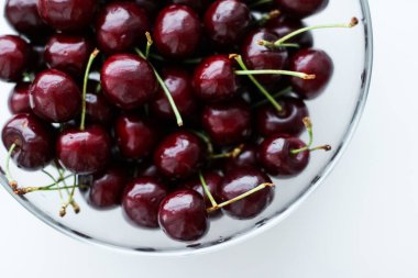 Taze tatlı kiraz, sulu kiraz meyveleri meyve tatlı olarak iyileşmek