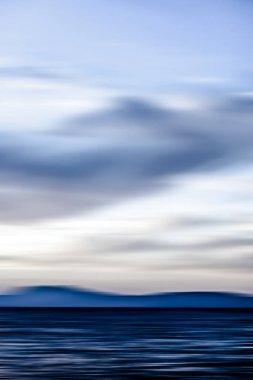 Soyut okyanus duvar dekor arka plan, drea uzun pozlama görünümü