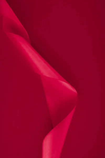 Cinta de seda rizada abstracta sobre fondo rosa, lujo exclusivo — Foto de Stock