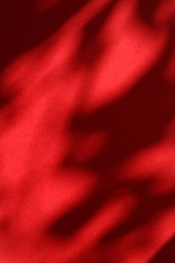 Soyut sanat, botanik gölgeler ho için kırmızı arka planda örtüşür